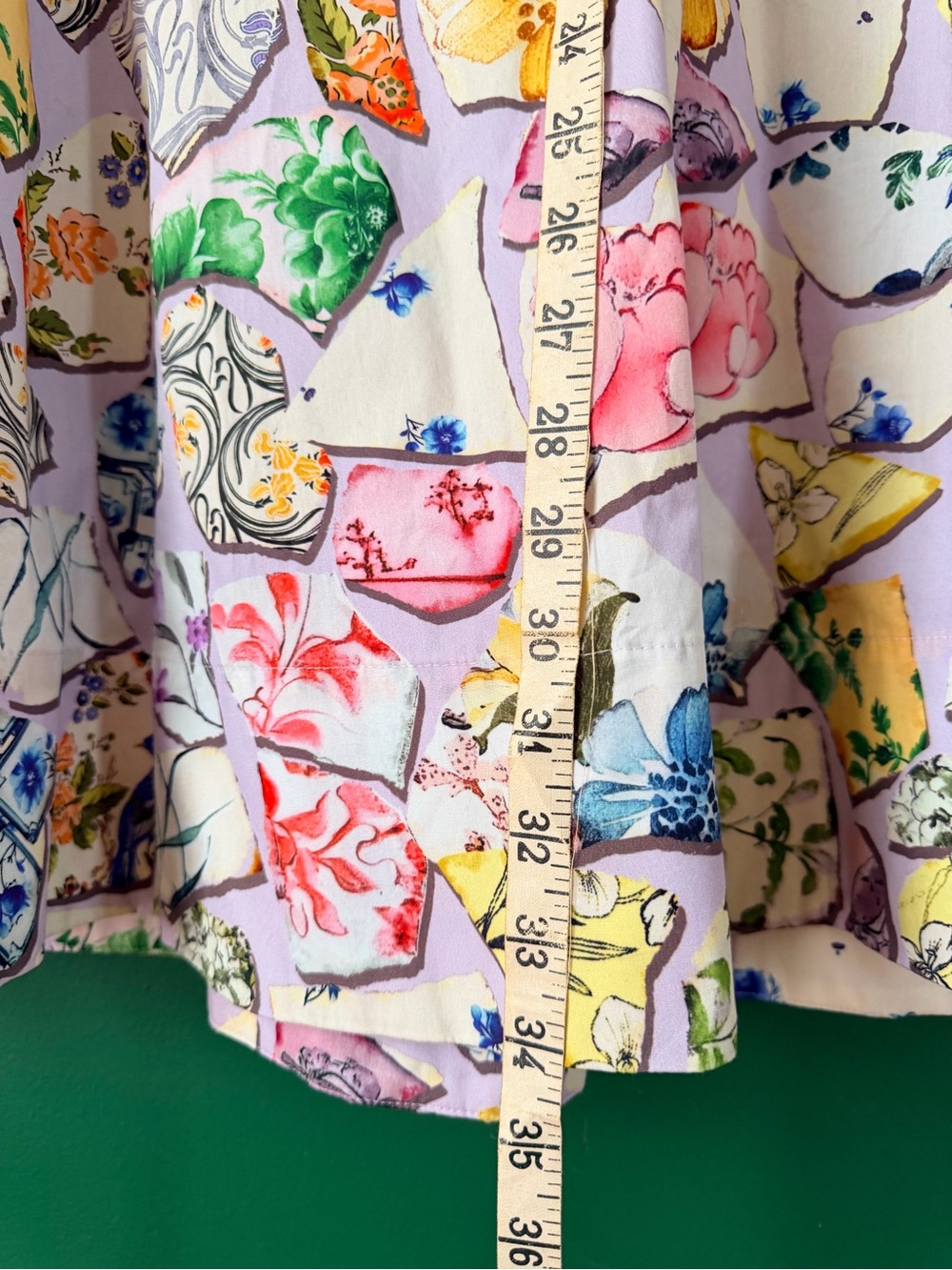 NWT Anthropologie The Pollie Swing Tunic Button Down Floral Mini Dress. XS - Picture 6 of 6